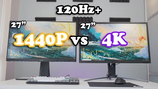 27quot 1440p vs 4k High Refresh Rate 4K Worth Your Kidney [upl. by Bourne]