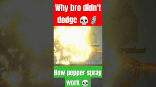 How pepper spray work 💀 melonplayground fypage fypシ゚viral fyp memes jokes [upl. by Wicks67]