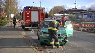 Dzierzoniów kolizja trzech pojazdów [upl. by Noe840]