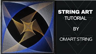 String ArtHow To Make beautiful String Art for your room decordiy [upl. by Aicilf]