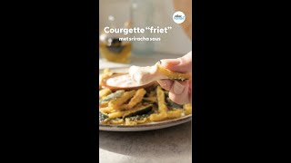 Courgette “frietjes” met Parmezaan en srirachasaus  Shorts  Allerhande [upl. by Haneehs]