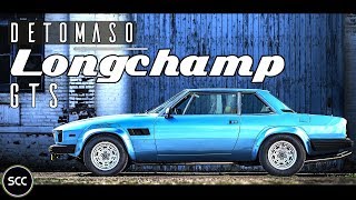 DE TOMASO LONGCHAMP GTS 1989  Test drive in top gear  DeTomaso V8 Engine sound  SCC TV [upl. by Sicular]