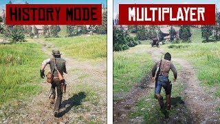 Red Dead Redemption II  MULTIPLAYER DOWNGRADE Graphics Comparison [upl. by Lindley18]