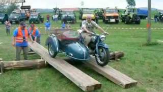 Unimog MB Treffen Enkenhofen Xaver mit NSU und Beiwagen [upl. by Atteugram]