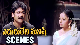 Eduruleni Manishi Movie Scenes  Nagarjuna finds Soundarya red handedly  Brahmanandam  Ali [upl. by Ttegirb]