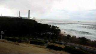 Japan video shows moment tsunami hit Fukushima nuclear plant [upl. by Coe]