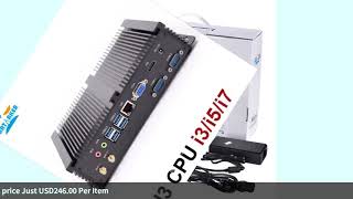 Partaker I3 Industrial Mini Pc With 2 Com Black Color Intel I3 4005u 4 [upl. by Eelrak688]