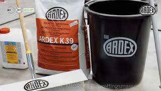 ARDEX K 39 MICROTEC avrettingsmasse [upl. by Molahs]