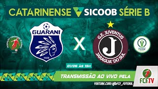 AO VIVO  GUARANI x JUVENTUS  CATARINENSE SICOOB SÉRIE B 2024 [upl. by Acinnej]