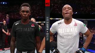 UFC 234 Israel Adesanya and Anderson Silva Octagon Interviews [upl. by Aro]