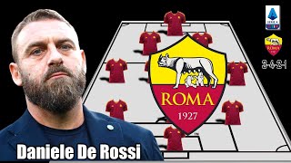 AS ROMA POTENTIAL STARTING LINEUP UNDER DANIELE DE ROSSI [upl. by Anauqaj]