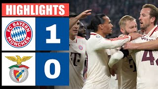 Bayern München gegen Benfica 1  0  HIGHLIGHTS amp GOAL  UEFA Champions League 202425 [upl. by Anayhd594]