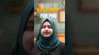 Is Your NET Score Valid for PhD Explained  Validity of NET Scores for PhD Gulshan Maam [upl. by Inasah]