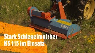 Mulcher Stark 115 m Schlegelmulcher für Kleintraktor KS 115 im Test  Mulcher Landwirt 👨‍🌾🌾 [upl. by Eicyaj580]