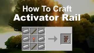 How to Craft Activator Rail Minecraft PC [upl. by Glen]