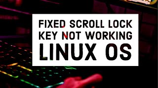 Fixed Backlight not working on Linux ScrollLock [upl. by Tempa]