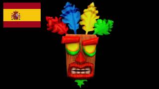 Crash Nitro Kart  Aku Aku Voice Clips Spanish [upl. by Hagood155]