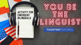 You Be the Linguist Activity for Emergent Bilinguals [upl. by Uhsoj]