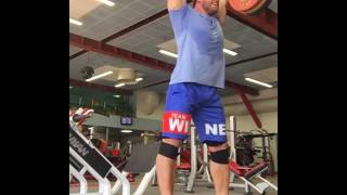 175kg385lb x 5 Push Press  Dmitry Klokov  Olympic Weightlifting [upl. by Naujahs]