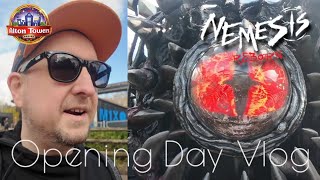 Alton Towers Opening Day 2024  Vlog  Nemesis Reborn [upl. by Mandie]