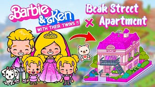 Beak Street Apartment for Barbie 💖 How To Decorate Aesthetic Toca Boca House Ideas 😍Toca Life World [upl. by Arquit175]