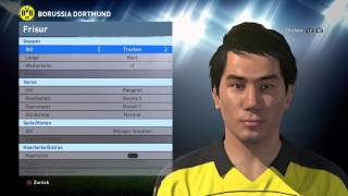 PES 2016 Face Build Shinji Kagawa Borussia Dortmund [upl. by Akinak892]