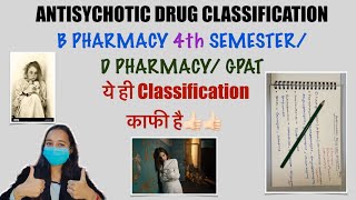 Antipsychotic Drugs classification ll D Pharmacy  B Pharmacy 4th semester GPATNIPER II must watch [upl. by Lemmy]