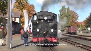 HD SDG Steam Power through the Suburbs of Dresden Germany [upl. by Ecnal40]