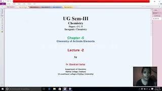 General Properties of Actinides Lecture 2 Chemistry of Actinide Elements CC5 [upl. by Ekal303]