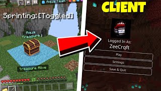 BEST CLIENTS For MCPE Toggle Sprint  Key Strokes amp More  Minecraft PE  Windows 10  Mobile  PC [upl. by Stempien]