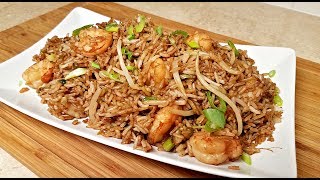 EASY Shrimp Fried Rice  How to Make Chinese Fried Rice  Chinese Take Out Style Fried Rice [upl. by Quenna]