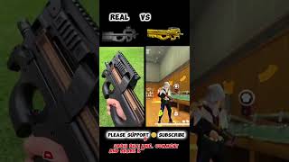 Real VS Fake P19 Gun Skin 🍷🗿 Gun Skin Videotranding freefire ffshorts youtubeshorts ff [upl. by Janet]