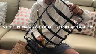 Making Planter with Coco Liner [upl. by Runkel574]