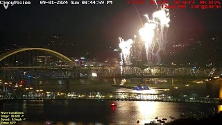 2024 Riverfest  WEBN Fireworks Cincinnati Ohio River Time Lapse [upl. by Rebah]