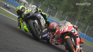 DUEL SENGIT VALENTINO ROSSI VS MARC MARQUEZ MOTOGP FINLANDIA [upl. by Yerdna]