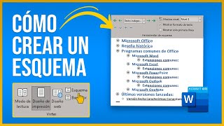 Cómo crear un ESQUEMA DE TÍTULOS en WORD [upl. by Anaeel738]