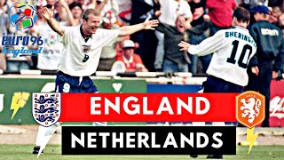 England vs Netherlands 41 All Goals amp Highlights  1996 UEFA EURO [upl. by Odilo]