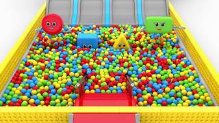 Shapes Fun Play with Color Balls  Learning Videos [upl. by O'Meara626]