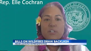 Lahaina lawmaker upset over bills related to August wildfire [upl. by Yggep]