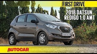 Datsun Redigo 10 AMT  First Drive  Autocar India [upl. by Brouwer]