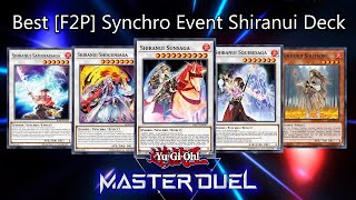 Best Shiranui Deck Synchro Festival  YuGiOh Master Duel [upl. by Meggi422]