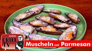 Muscheln vom Grill mit Parmesan überbacken  Rummel Grill TV rummelgrilltv UT Deu  Eng [upl. by Inajna862]