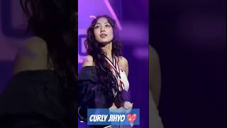 CURLY JIHYO FANCAM twice TWICE9THANNIVERSARY HOME9ROUND트와이스 jihyo jihyotwice parkjihyo [upl. by Nyliac]