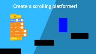 Scratch Easy Scrolling Platformer Tutorial Part 1 Basic level and scrolling mechanics [upl. by Idnarb]