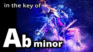 HEAVY METAL Backing Track in Ab Minor  Euphoric Metal Jam Track Aflat [upl. by Eltsirc]