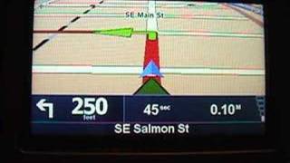 TomTom 910 Text To Speech Demo [upl. by Nilkoorb443]