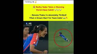 Radha yadav brilliant catch 👏🇮🇳 [upl. by Anyah]