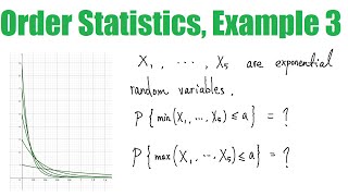 Order Statistics Example 3  Probability  Exponential Random Variables [upl. by Ettennaej]