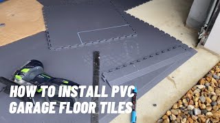 How to fit PVC garage floor tiles properly as shown by the experts Garage Style Ltd garage flooring [upl. by Colene]