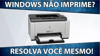 Windows não imprime Aprenda a limpar o spooler de impressão [upl. by Tavey48]